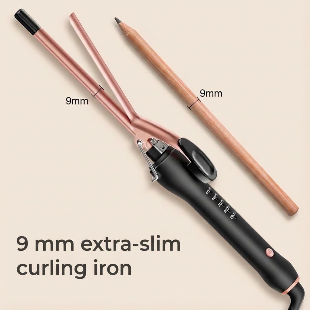 Rizador HCAH con cable giratorio 360° para peinar sin enredos.