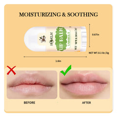 HCKLM mini lip balm lemon flavor offering refreshing protection in cold weather.