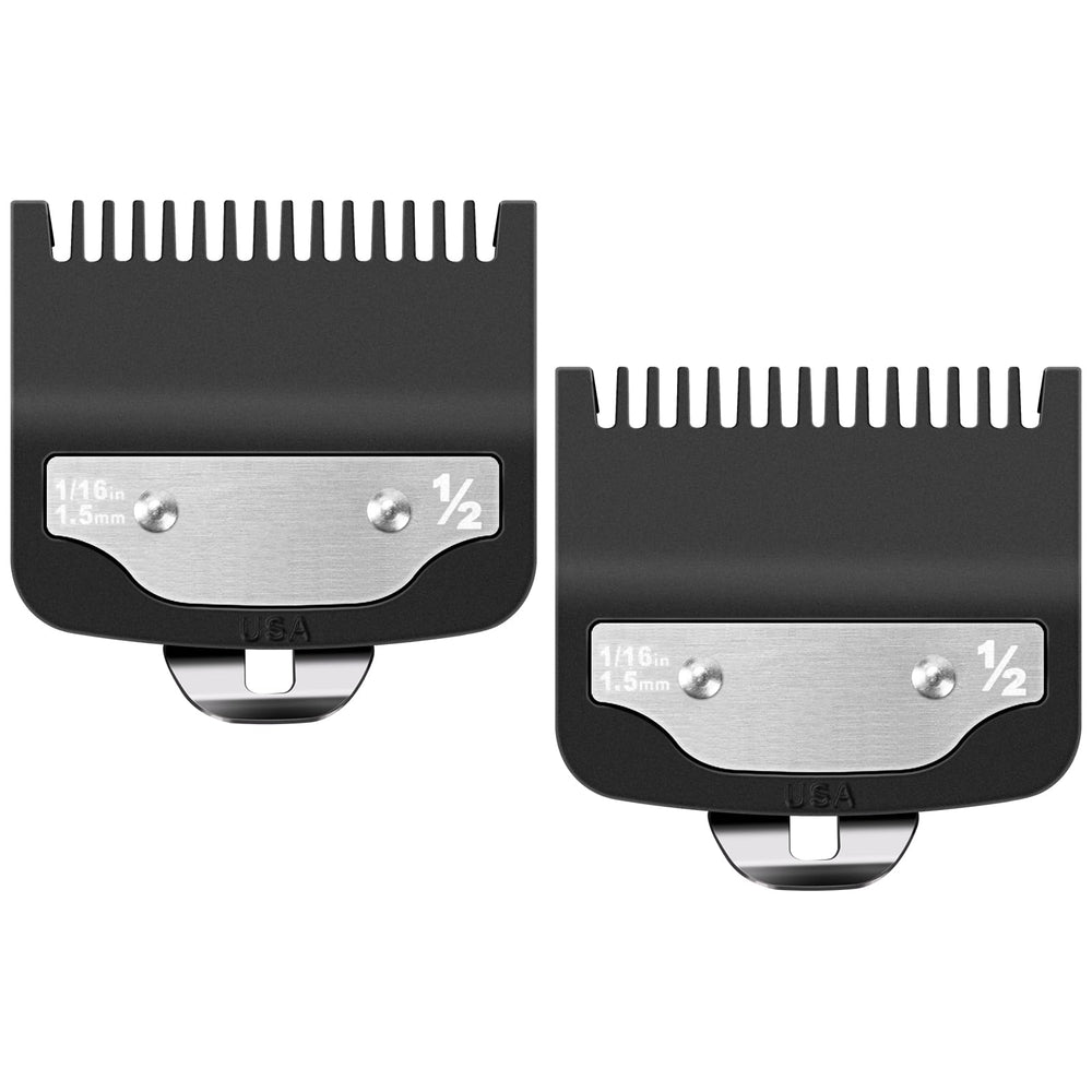 Guardas Wahl 1/2 de HCLSY, conjunto de 2 piezas para cortes precisos.