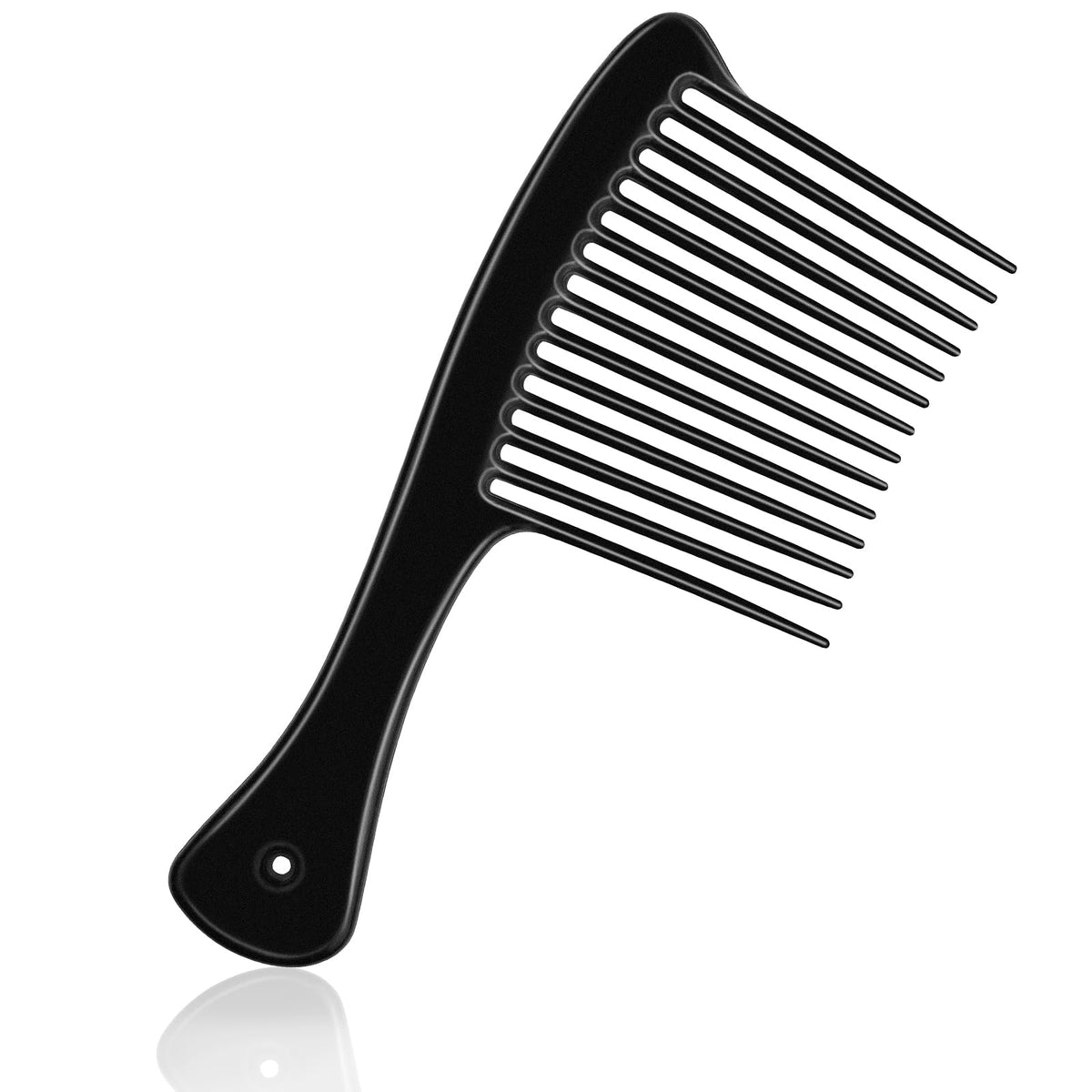 HDAJY peine de dientes anchos redondeados para desenredar sin dolor en cabello grueso