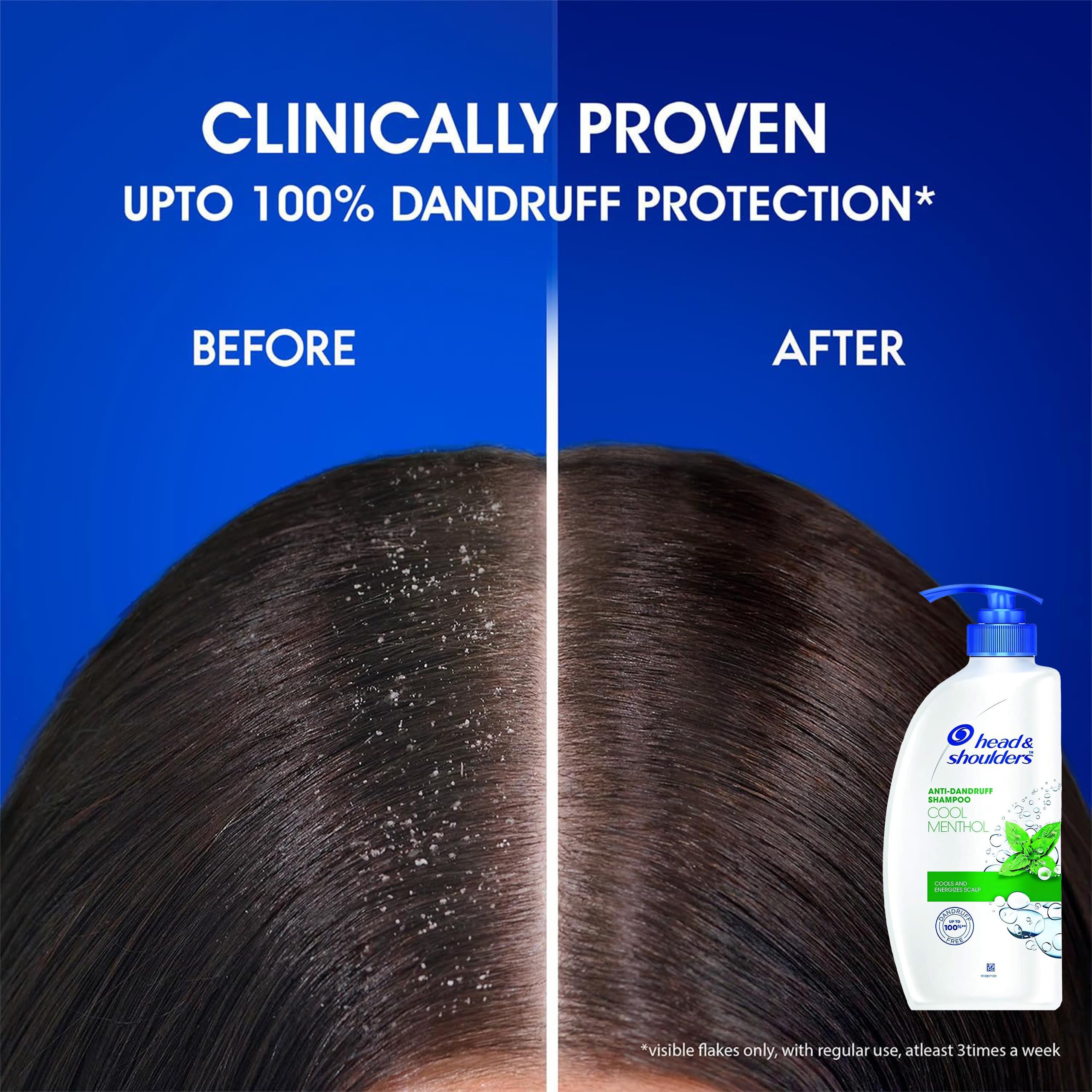 Head & Shoulders effet purifiant et sensation de propreté durable.