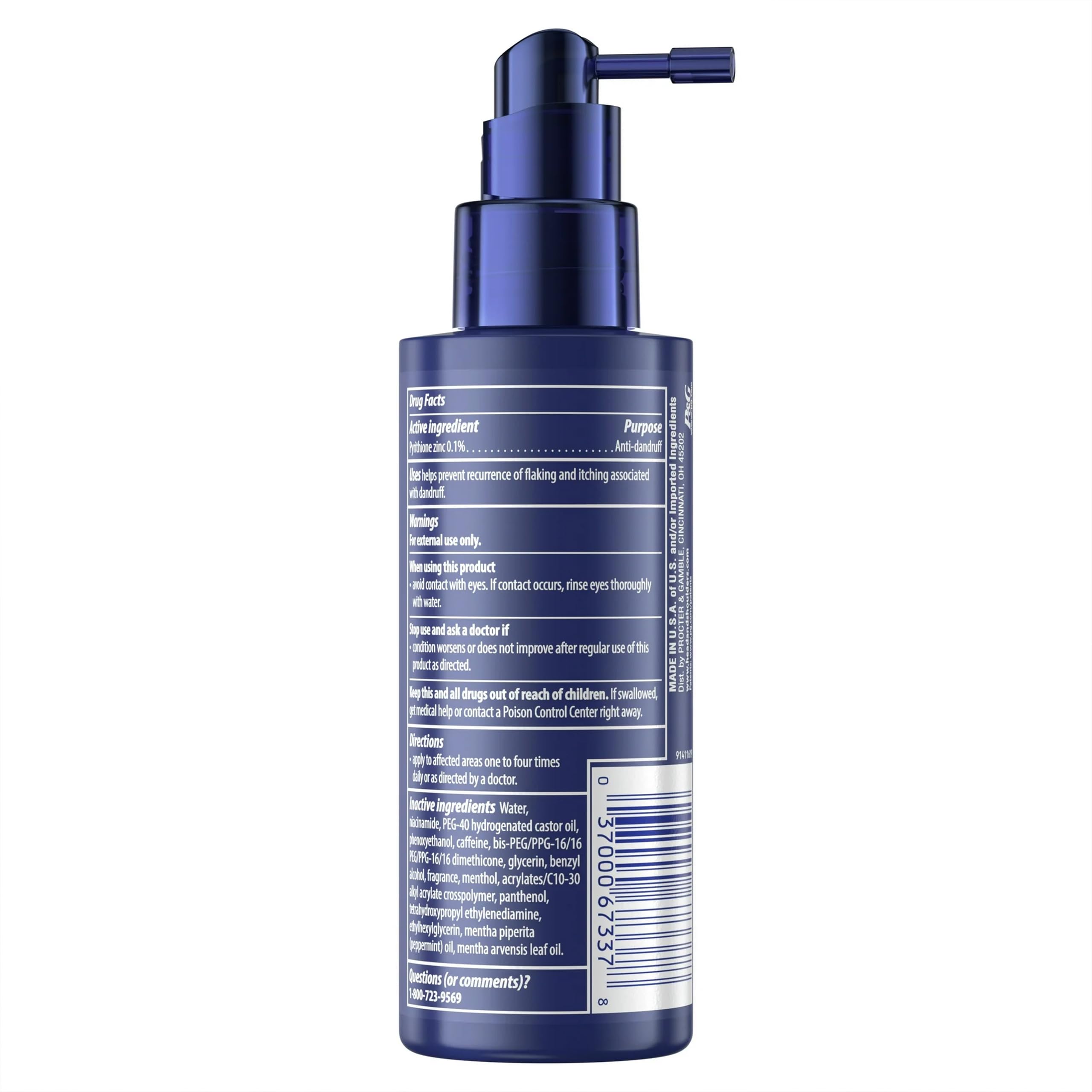 Head & Shoulders fórmula con zinc pirition para control de caspa y comodidad