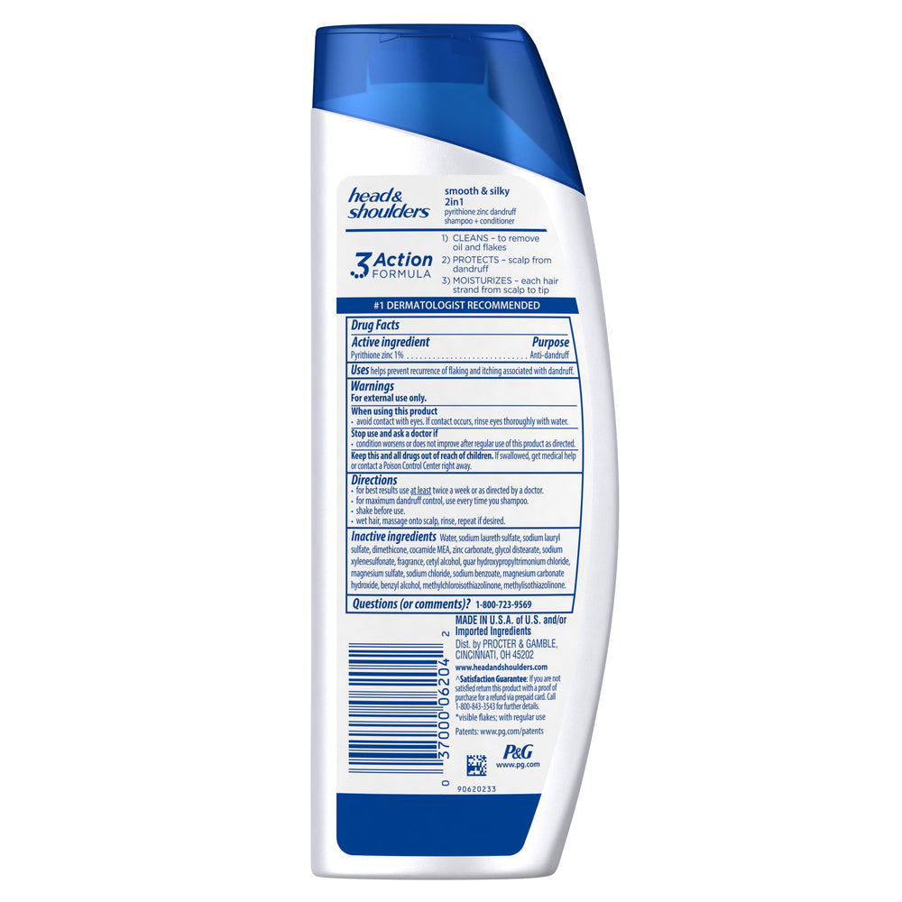 Botella Head & Shoulders 2 en 1 lista para uso diario con hidratación suave