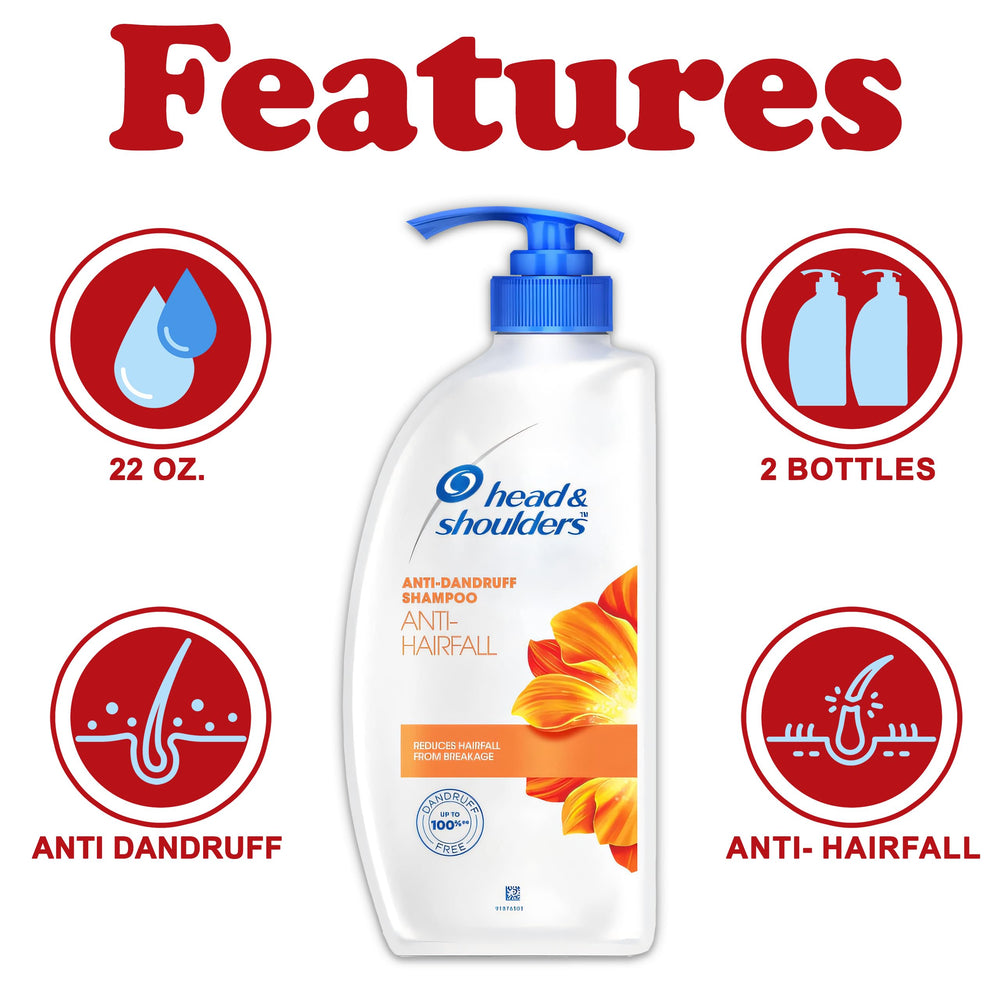 Head & Shoulders champú anticaspa con dosificador para lavado cómodo.