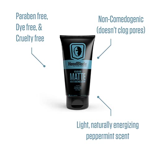 HeadBlade HeadLube Matte: mentolado con aceite de árbol de té para frescura.