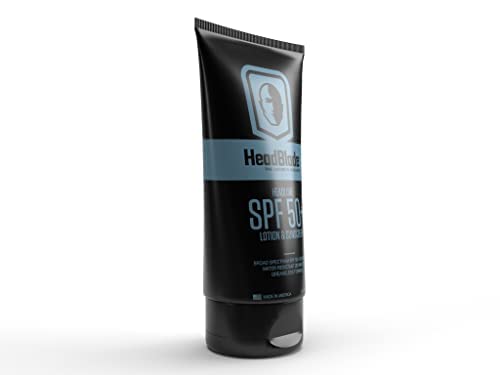 HeadBlade HeadLube SPF50: aplicación en la cara suave y eficiente para piel expuesta.
