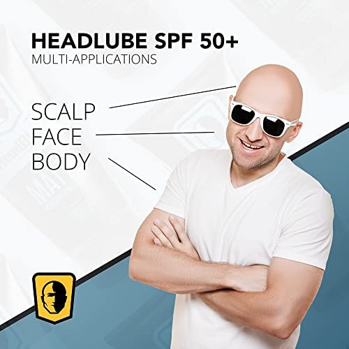 HeadBlade HeadLube SPF50: protección resistente al sudor para entrenamientos intensos.