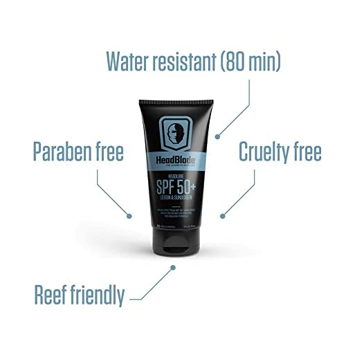 HeadBlade HeadLube SPF50: textura ligera que no deja grasa ni brillo.