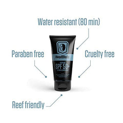 HeadBlade HeadLube SPF50: textura ligera que no deja grasa ni brillo.