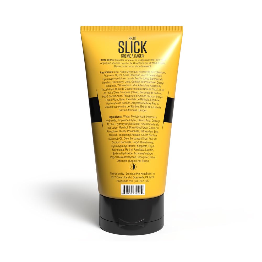 HeadBlade HeadSlick aplicacion-espuma-cremosa: afeitado cómodo y controlado.