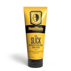 HeadBlade HeadSlick crema de afeitar en botella de 8 oz para un deslizamiento suave en la cabeza.