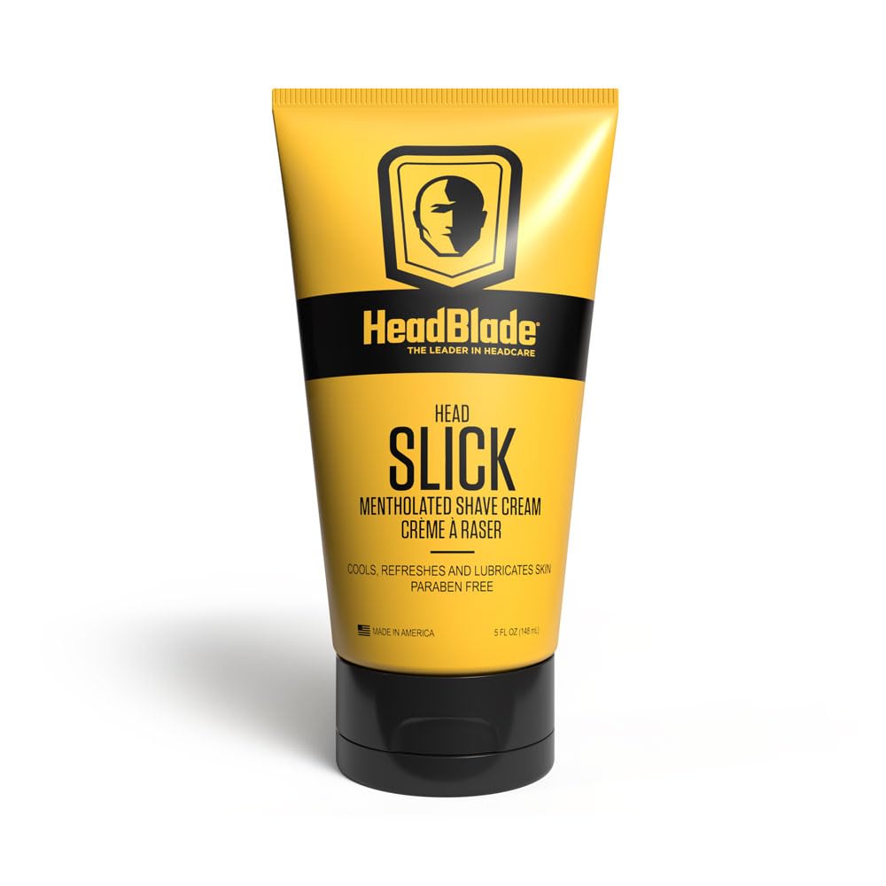 HeadBlade HeadSlick crema-afeitado-cabeza: lubricación para un deslizamiento suave.