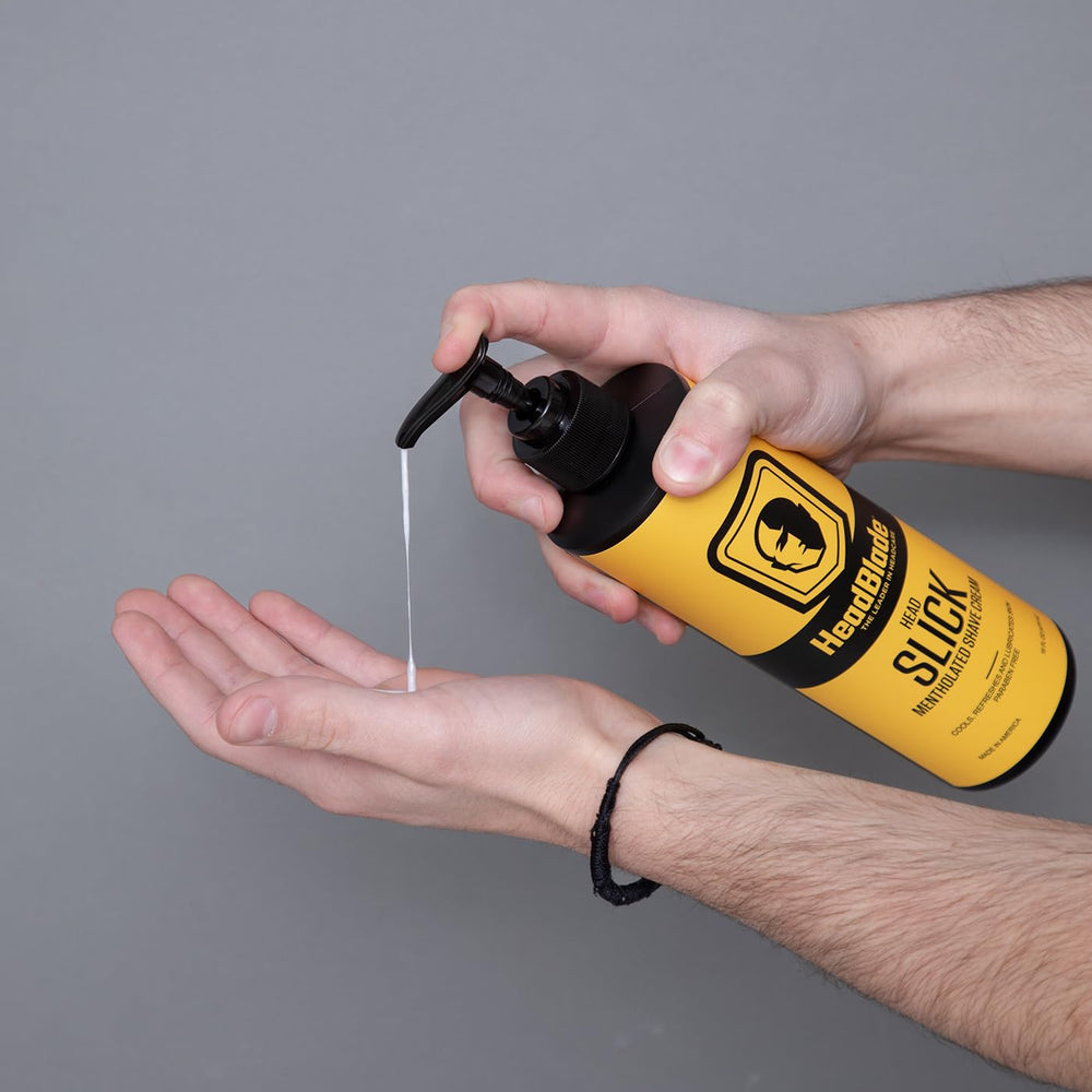 HeadBlade HeadSlick enjuague fácil tras el afeitado sin residuo.