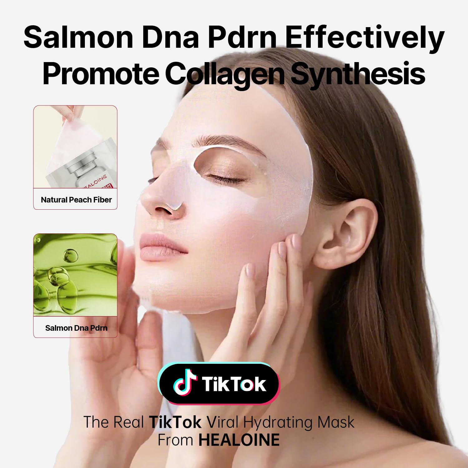 HEALOINE DNA PDRN, mascarilla de colágeno profundo para firmeza.