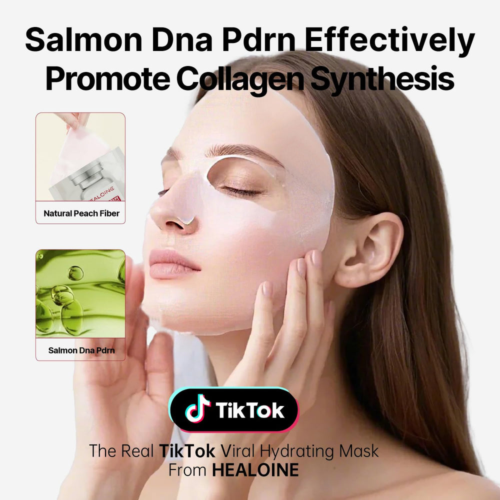 HEALOINE DNA PDRN, mascarilla de colágeno profundo para firmeza.