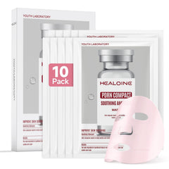 HEALOINE Mascarilla Rosa Salmon DNA, hidratación nocturna para piel sensible.