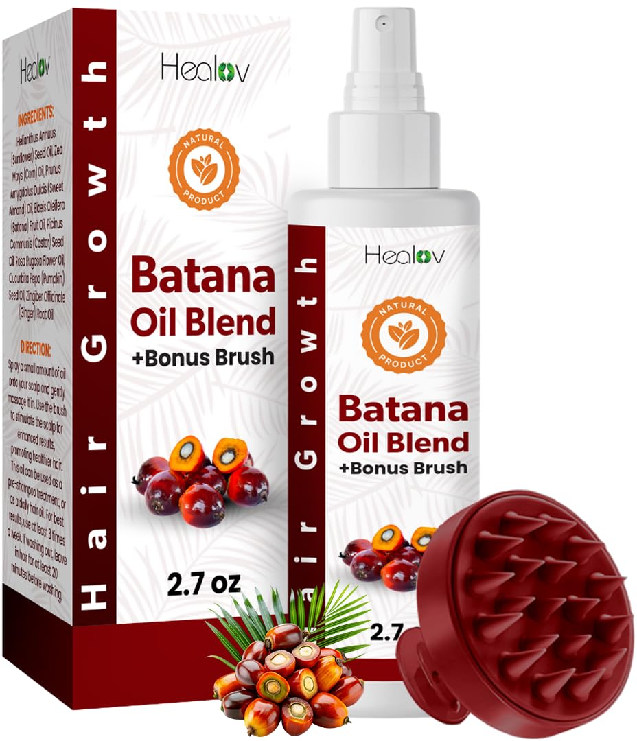 Healov Batana Aceite para crecimiento capilar, nutre el cuero cabelludo.