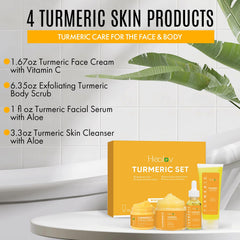 Healov exfoliante corporal cúrcuma para una piel suave