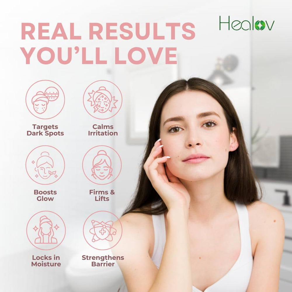Healov PDRN Serum, ingredientes clave: ADN de salmón que apoya la reparación suave.