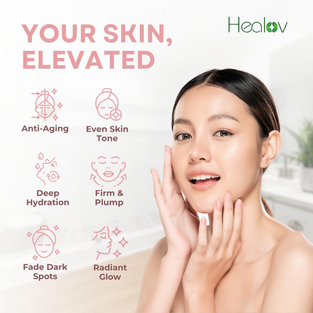 Healov PDRN Serum, textura ligera: se absorbe rápidamente para rostro fresco.