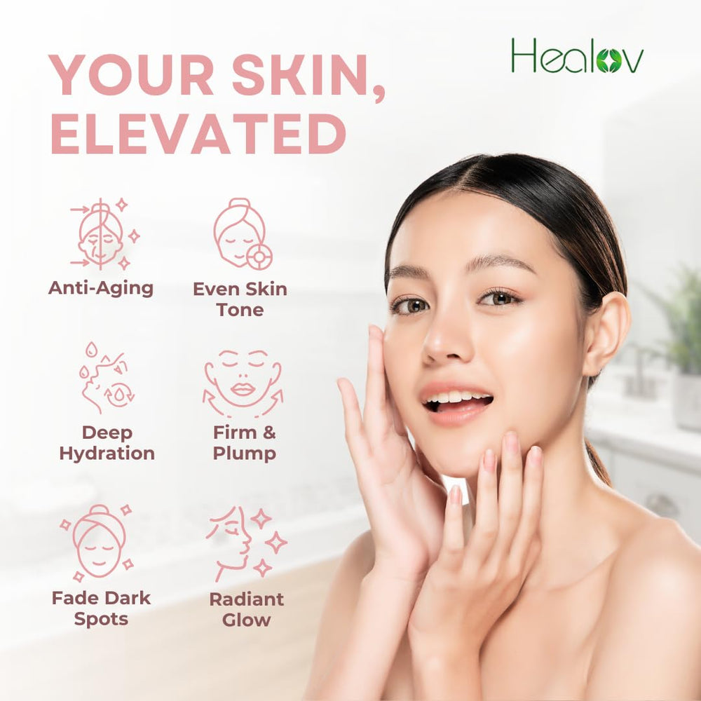 Healov PDRN Serum, textura ligera: se absorbe rápidamente para rostro fresco.