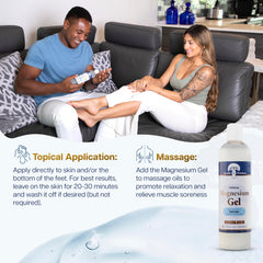 Health and Wisdom gel de magnesio con algas, hidratación del cuero cabelludo
