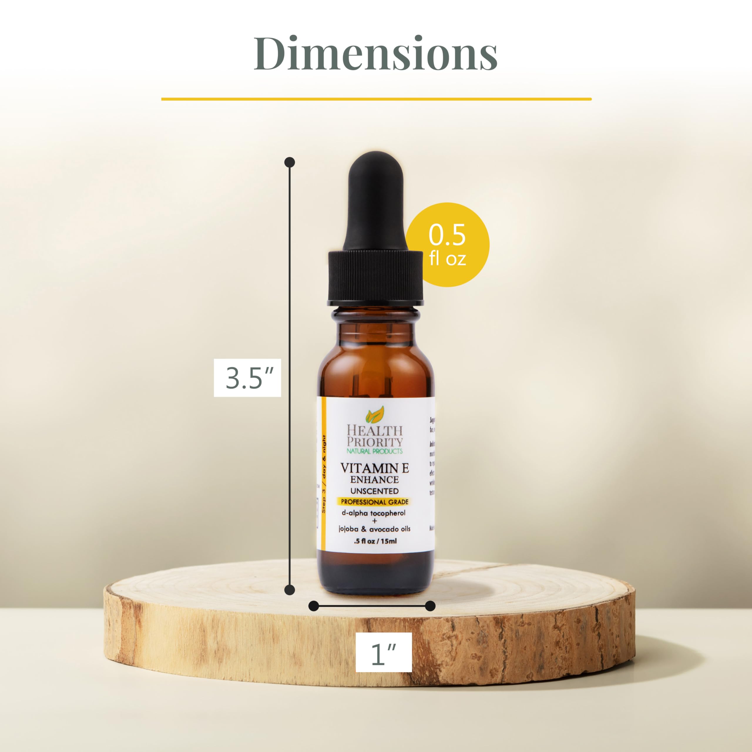 Health Priority Naturals Vitamina E sin fragancia para uso diario