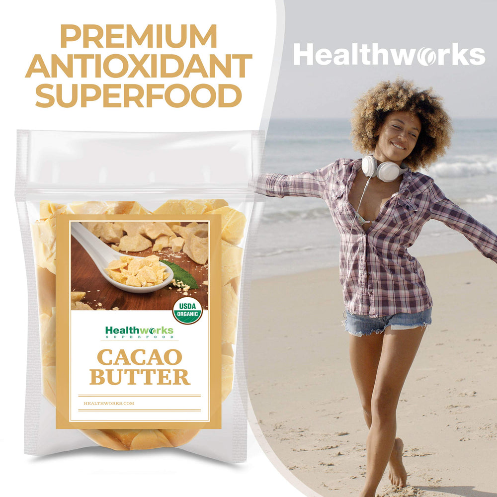 Healthworks manteca de cacao aroma dulce: ideal para postres y batidos