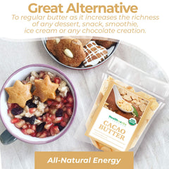 Healthworks manteca de cacao para repostería: añade riqueza a postres