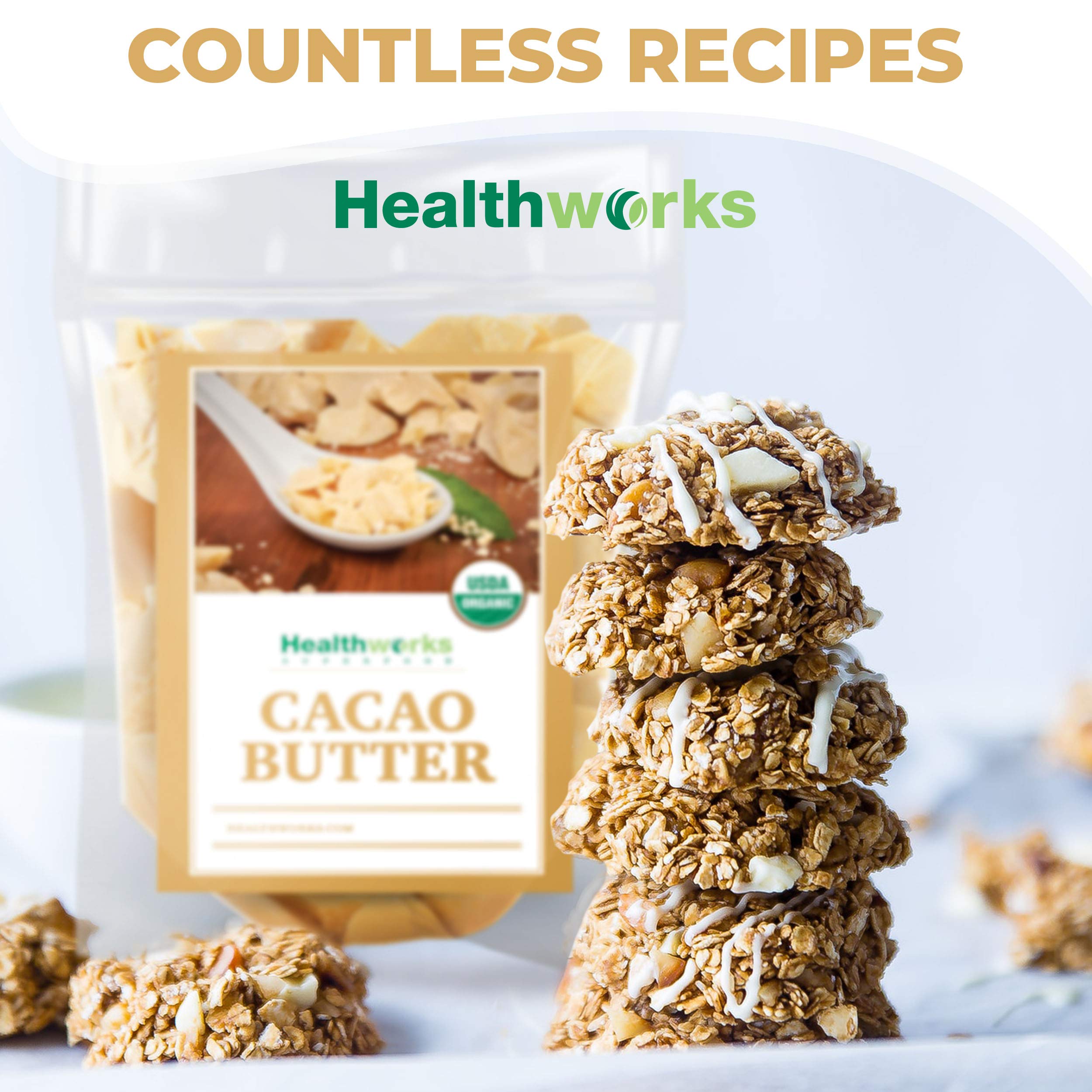 Healthworks manteca de cacao uso en cuidado de piel