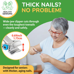 Healthy Seniors mango ergonómico antideslizante para agarre cómodo.