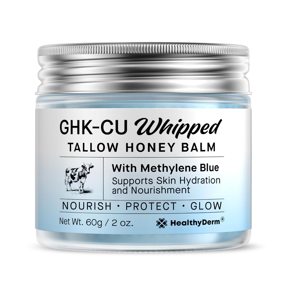 Soin HealthyDerm mature, sec et sensible appliqué sur la peau