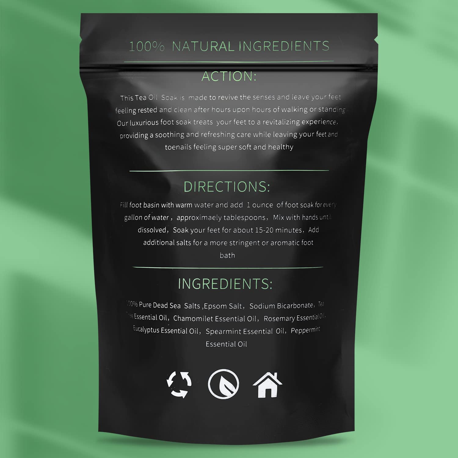 HEAMAVIN Tea Tree Oil Foot Soak: pies suaves y renovados con uso diario