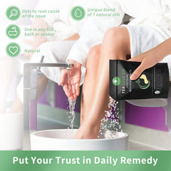 HEAMAVIN Tea Tree Oil Foot Soak: escena de relajación para pies cansados tras el día