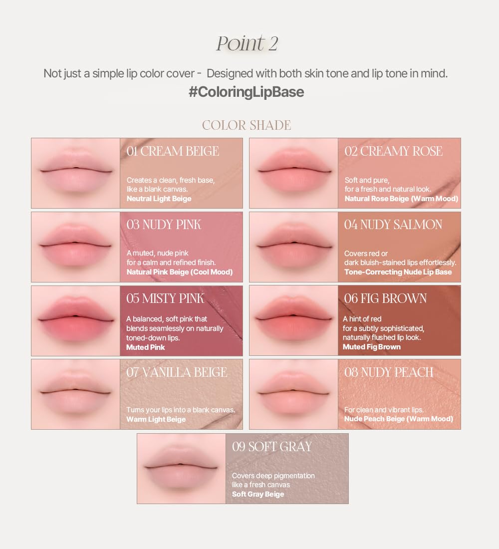 Heart Percent Dote On Mood All Cover Lip Base fijación duradera sin grumos