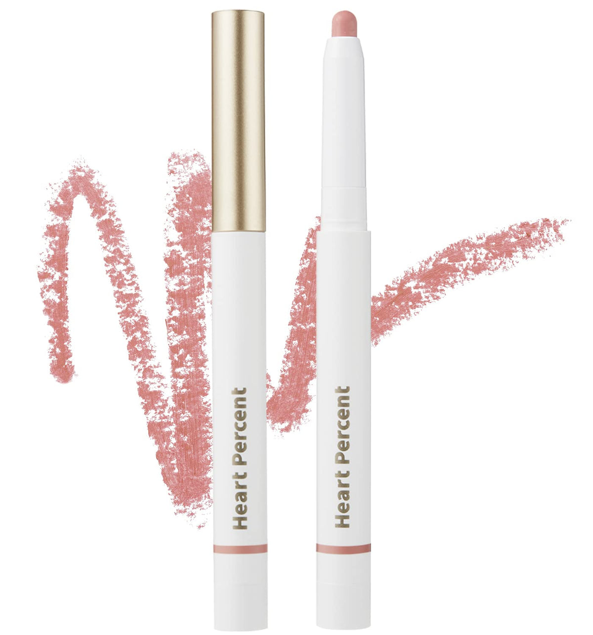 Heart Percent Dote On Mood, lápiz labial cremoso rosa beige para color suave y duradero
