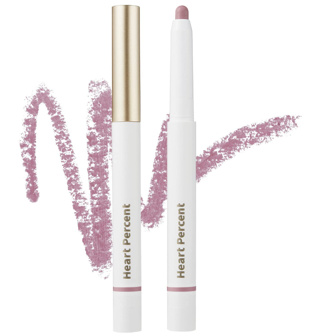 Heart Percent Dote On Mood Lip Pencil Cloudy Mauve swatch for natural definition