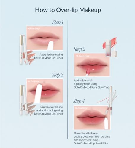 Resultado de labios natural y duradero con Heart Percent Mood Pencil