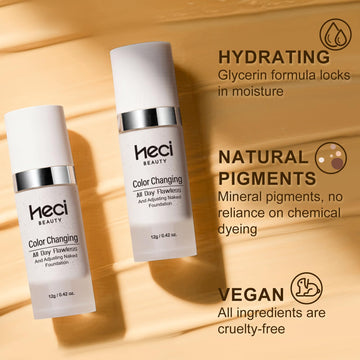 Dúo de viaje de 12 ml de HECI BEAUTY para retoques