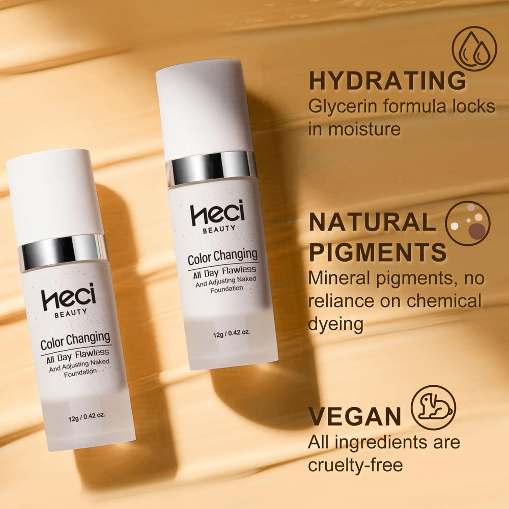 Dúo de viaje de 12 ml de HECI BEAUTY para retoques