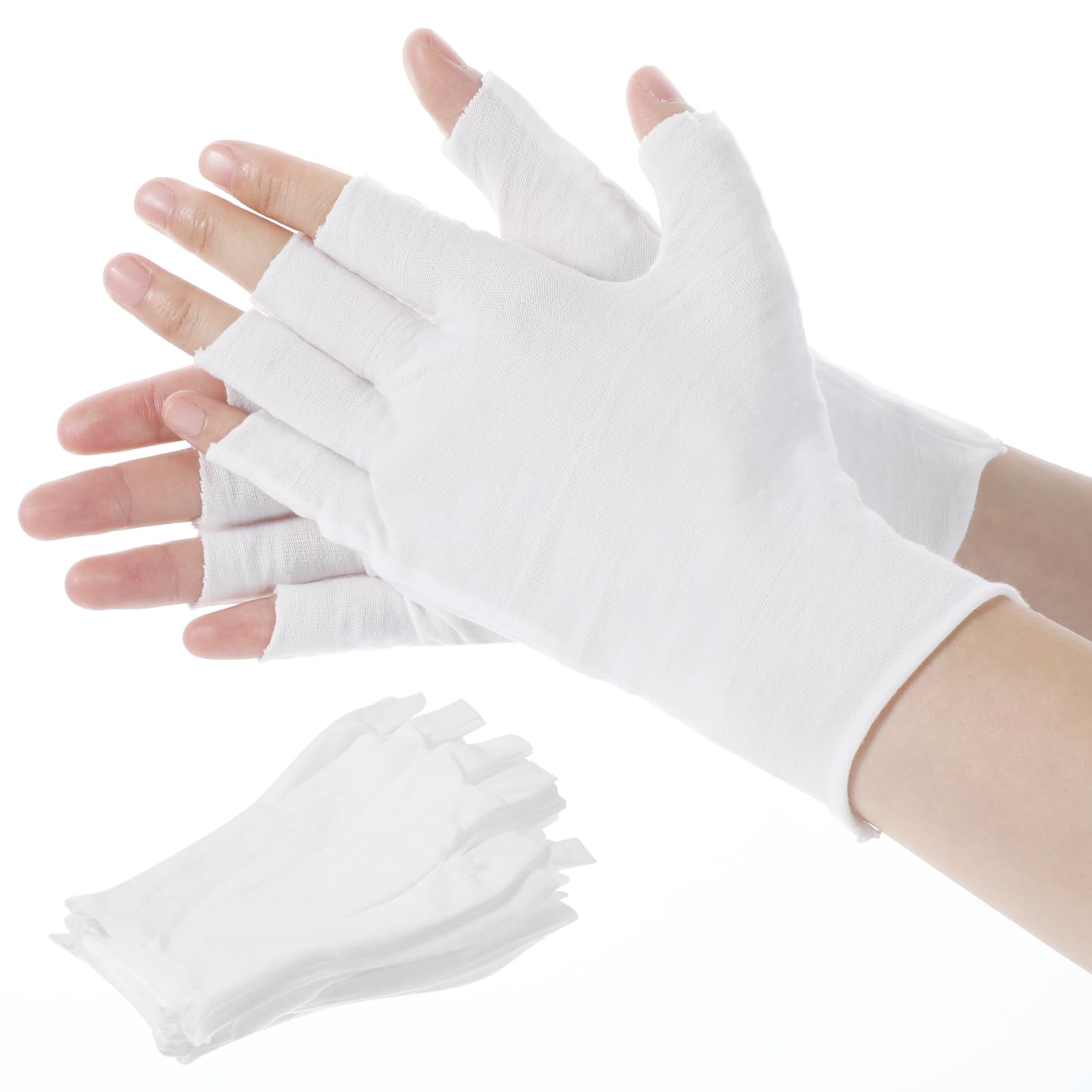 Guantes Heclia en paquete de ocho pares, ideal para uso prolongado.