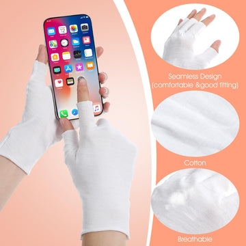 Guantes Heclia de algodón, uso universal y tacto suave para teléfono y ordenador.