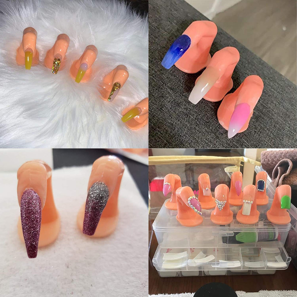 Hedume dedos para arte de uñas en salón, ideal para principiantes.
