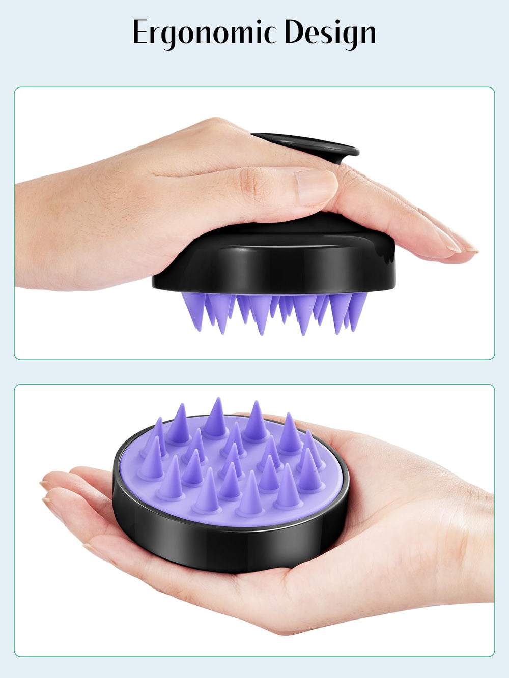 HEETA cepillo con cerdas de silicona para exfoliar suavemente