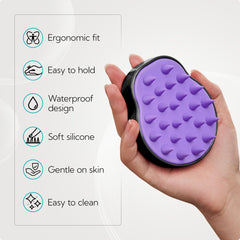 HEETA cepillo masajeador con diseño ergonómico para uso cómodo en ducha