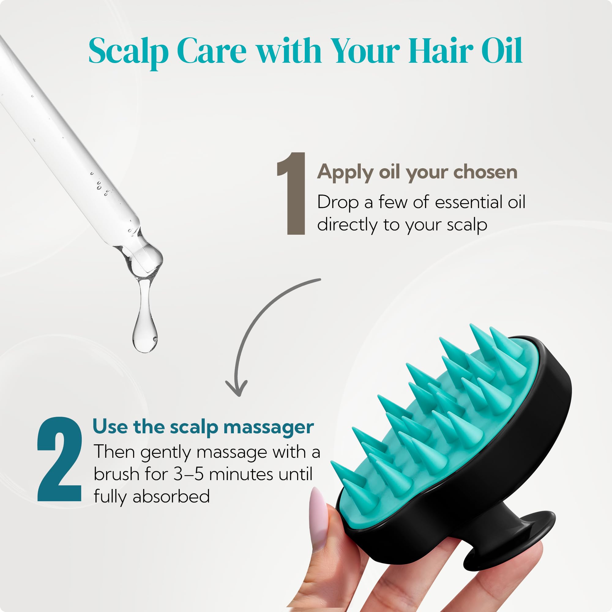 HEETA uso en cabello mojado o seco para limpieza suave y eficaz