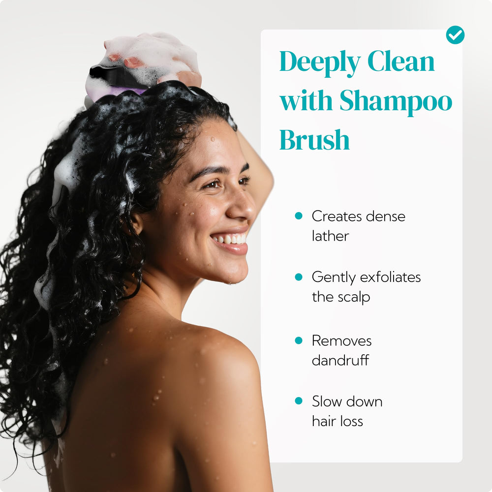 HEETA cepillo masajeador con cerdas de tres longitudes para cabello fino o grueso