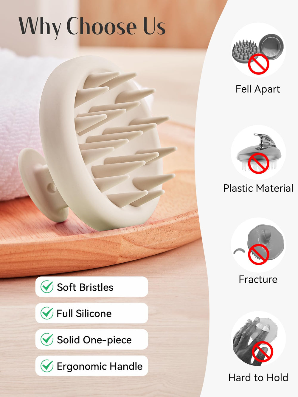 HEETA exfoliación suave para cuero cabelludo y eliminación de residuos.