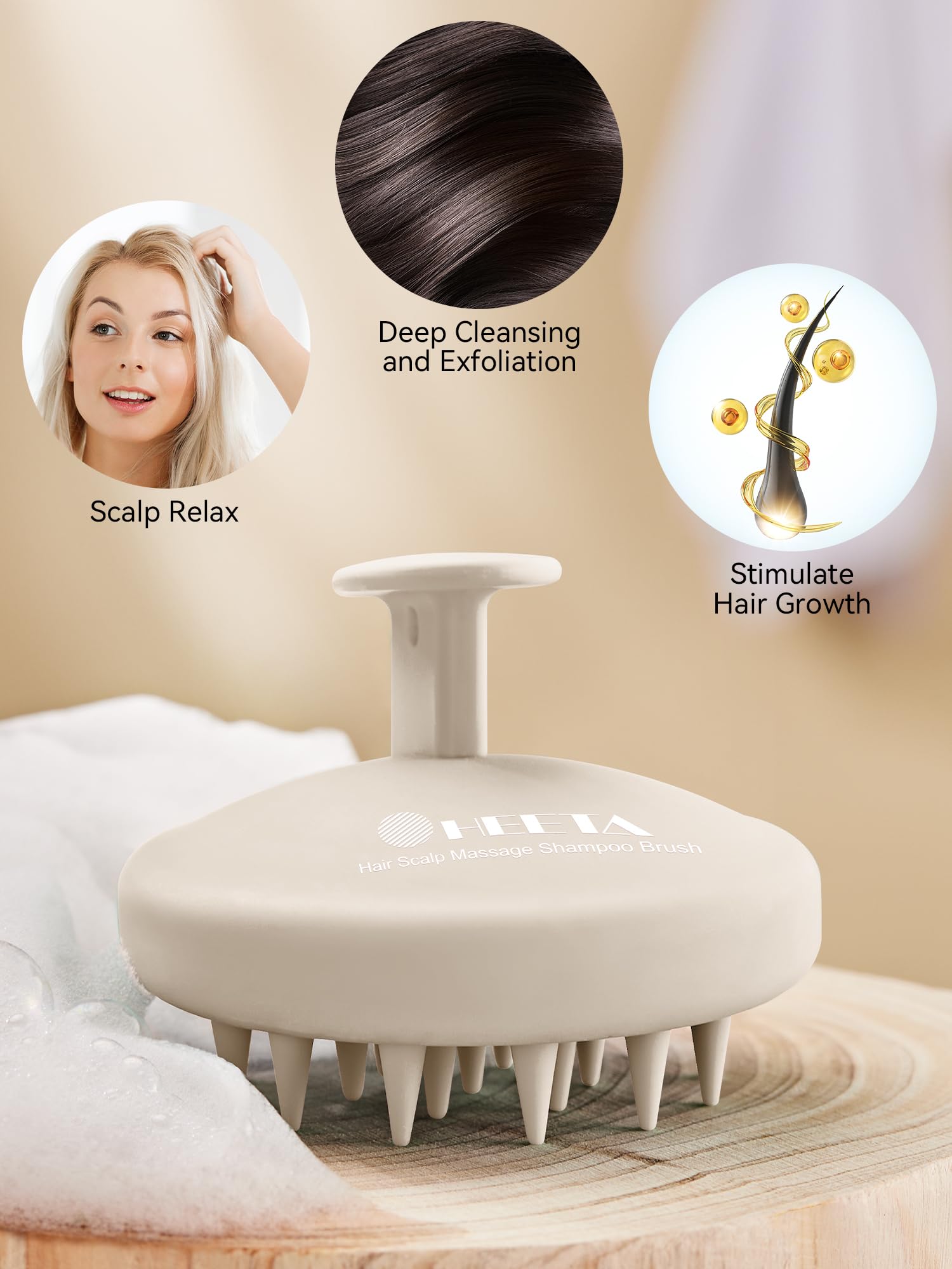HEETA masaje relajante: experiencia de spa en casa durante la ducha.