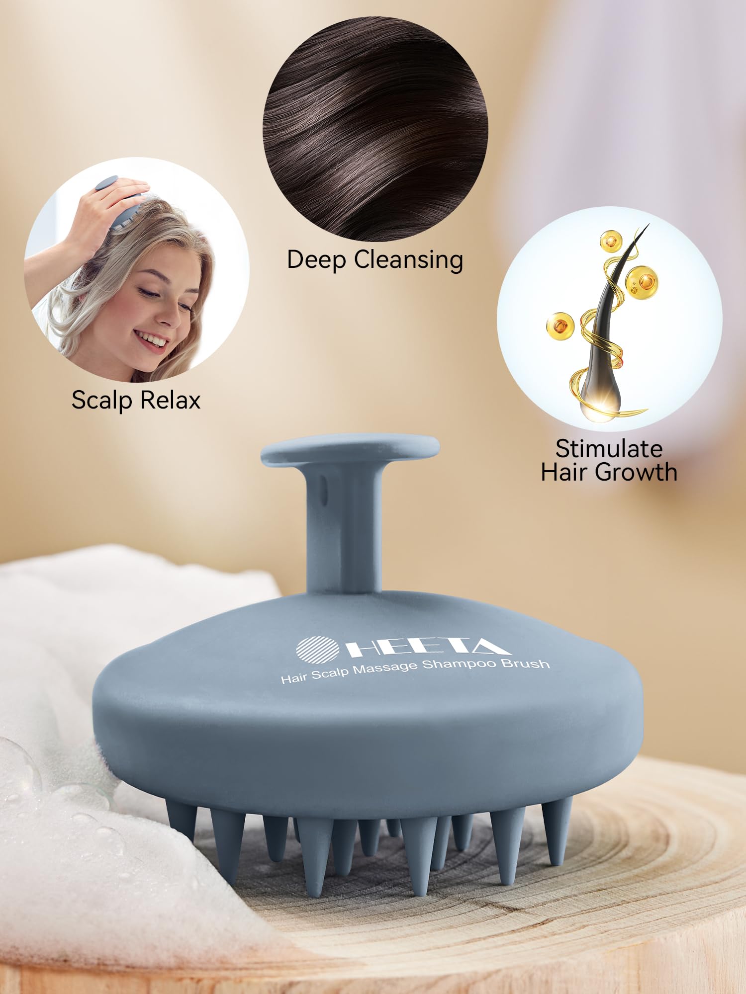 HEETA apto para todo tipo de pelo, ideal para masajes rápidos.